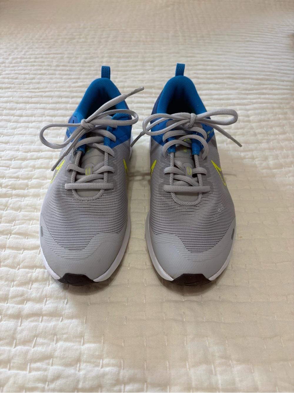 Nike Blue and Yellow Youth Athletic Sneakers